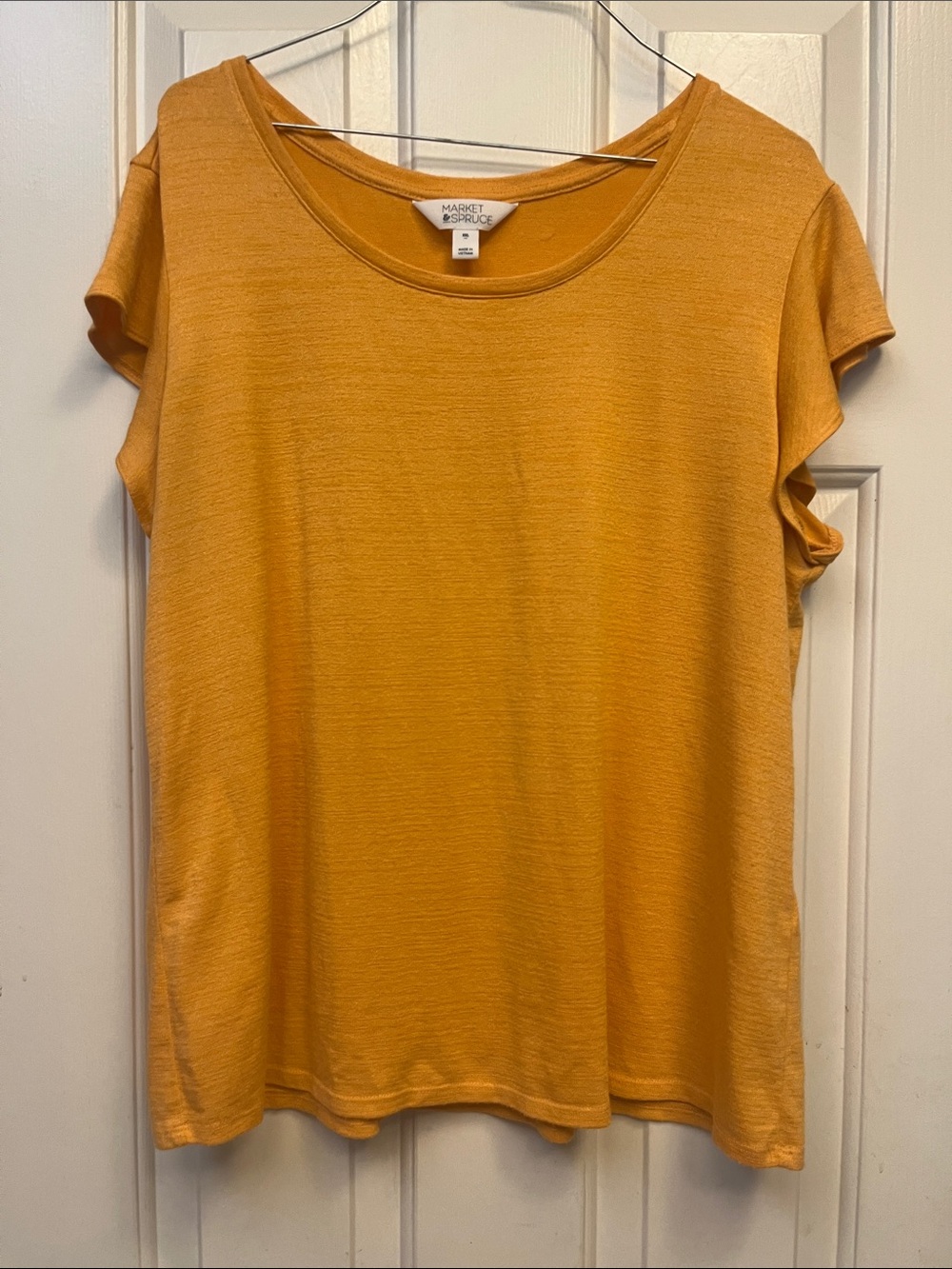 Market & Spruce Sunflower Short Sleeve scoop Top XXL